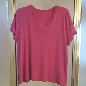 Cherokee coral colored cotton top